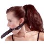 Knebel z dildo Fetish Collection czarny silikonowy 12 cm - 6