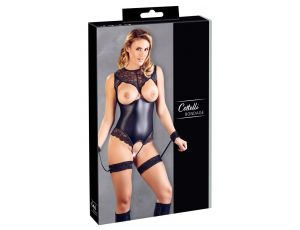 Body z podwiązkami i kajdankami Cottelli BONDAGE M