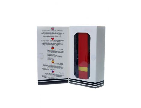 Wibrator szminkowy mini czerwony B Series Magic USB wodoodporny - 6