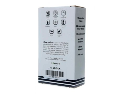 Mini wibrator szminkowy silikonowy B Series Magic czarny USB 9 cm - 10