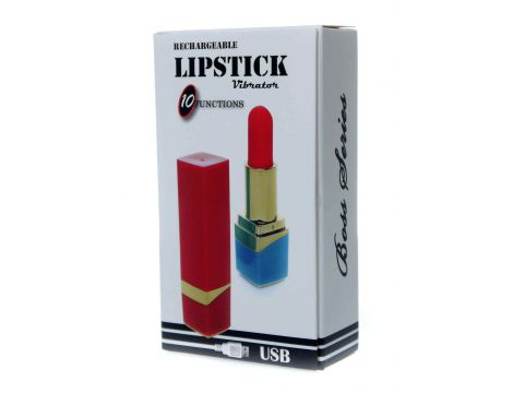 Mini wibrator szminkowy silikonowy B Series Magic czarny USB 9 cm - 5