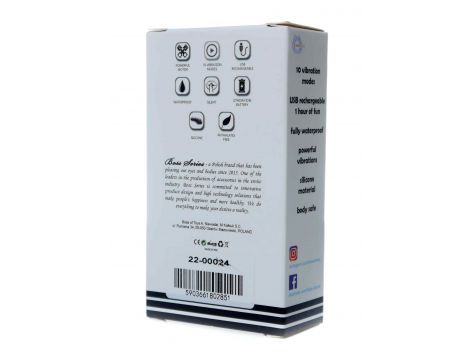 Mini wibrator szminkowy silikonowy B Series Magic czarny USB 9 cm - 9