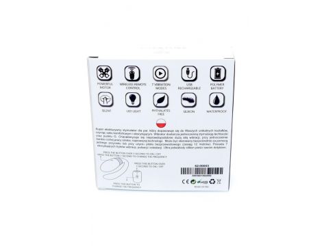 Stymulator V Vibe B Series Smart czarny USB z pilotem - 13