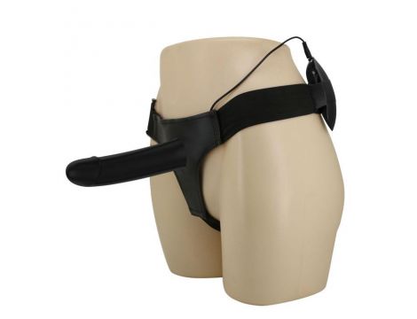 Proteza penisa wibrująca hollow Pretty Love Vito silikonowa czarna 17 cm - 2