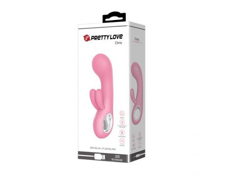 Wibrator króliczek Pretty Love Chris silikonowy USB 15 cm 7 trybów - 8