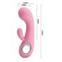 Wibrator króliczek Pretty Love Chris silikonowy USB 15 cm 7 trybów - 5