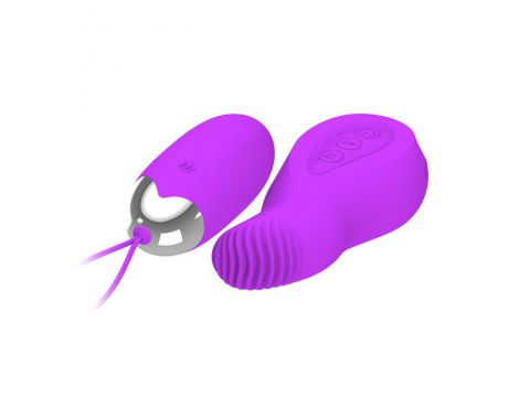 Jajko wibrujące Pretty Love Eden z pilotem USB 12 funkcji - 4