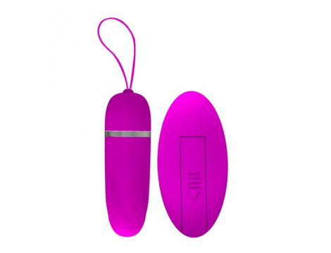 Silikonowe jajeczko wibracyjne Pretty Love Debby 12 funkcji fioletowe 9 cm - 4