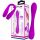 Wibrator silikonowy zginalny Pretty Love Yedda fioletowy USB 12 funkcji