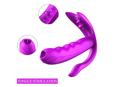 Stymulator silikonowy do majtek Fox USB 7 funkcji z ogrzewaniem - 19
