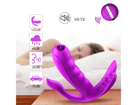 Stymulator silikonowy do majtek Fox USB 7 funkcji z ogrzewaniem - 20