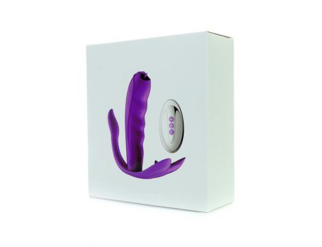 Stymulator silikonowy do majtek Fox USB 7 funkcji z ogrzewaniem - 27