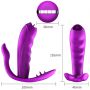 Stymulator silikonowy do majtek Fox USB 7 funkcji z ogrzewaniem - 16