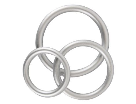 Pierścienie erekcyjne silikonowe metaliczne You2Toys 3 rozmiary - 8