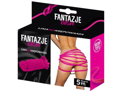 Lina do krępowania BDSM Grammi różowa