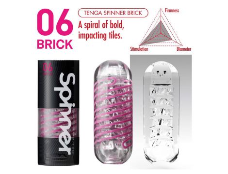 Masturbator Tenga Spinner Shell przezroczysty 13 cm - 12