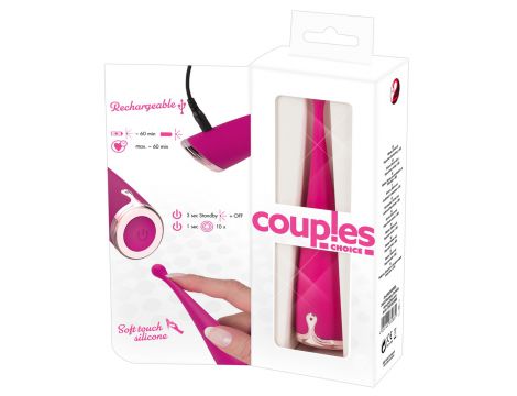 Wibrator punktowy Couples Choice silikonowy USB 17,5 cm - 18
