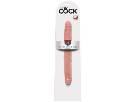 Dildo podwójne slim King Cock PVC 30 cm - 2