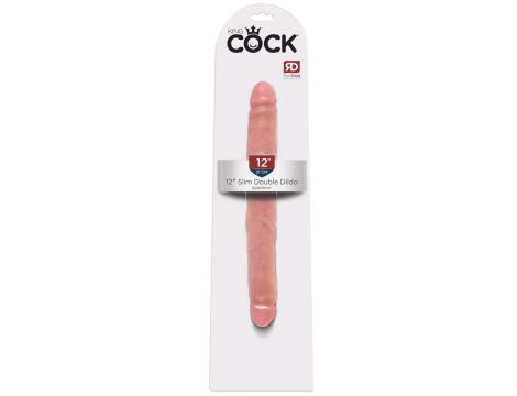 Dildo podwójne slim King Cock PVC 30 cm