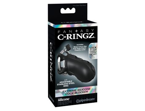 Klatka na penisa silikonowa Fantasy C Ringz 9 5 cm - 2
