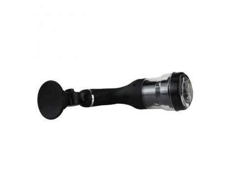 Masturbator rotujący waginalny Baile z przyssawką USB czarny 37 cm - 2