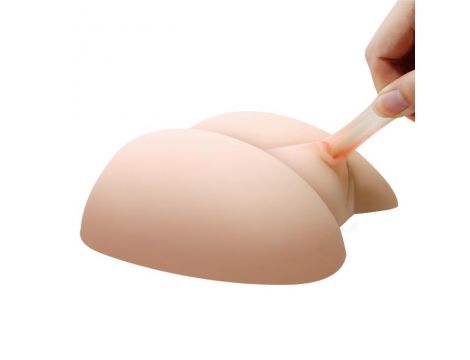 Realistyczny masturbator Baile cyber skórzany wagina anus wibrujący 15 cm - 3