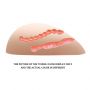 Realistyczny masturbator Baile cyber skórzany wagina anus wibrujący 15 cm - 5