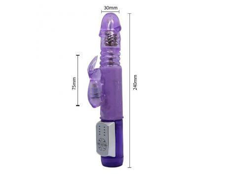 Wibrator króliczek Baile Mr Rabbit 4 rotacje 4 wibracje 24 cm - 5