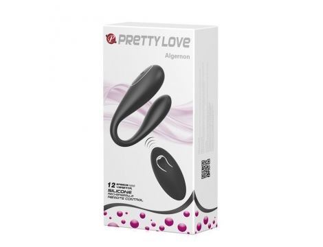 Wibrator łechtaczkowy Pretty Love Algernon silikonowy USB czarny 9.5 cm - 10