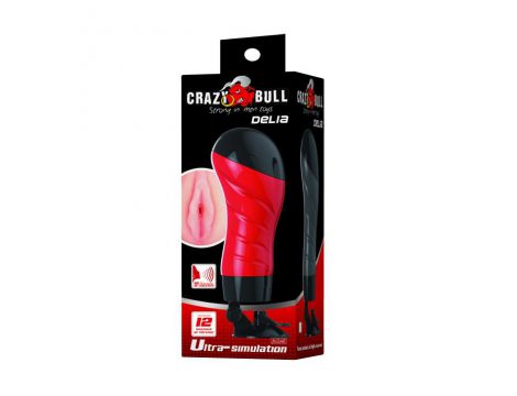 Masturbator waginalny Pretty Love Crazy Bull Delia 12 wibracji 28 cm - 9