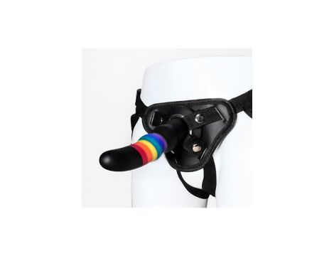 Strap on silikonowy kolorowy Dream Toys 17 cm - 4