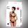 Komplet body Kinky Pleasure z metalowym łańcuszkiem czarny jeden rozmiar