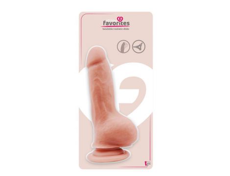 Dildo realistyczne giętkie Dream Toys TPE 18 cm z przyssawką - 2