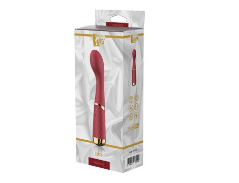Wibrator punktu G silikonowy Romance Lucy rubinowy USB - 12