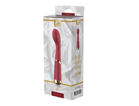 Wibrator punktu G silikonowy Romance Lucy rubinowy USB