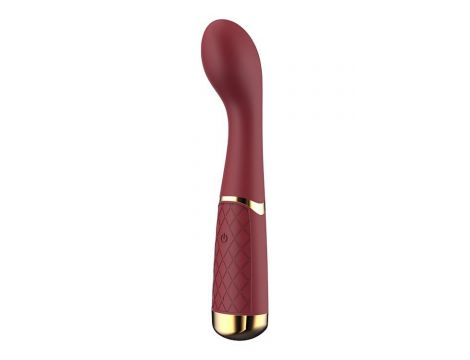 Wibrator punktu G silikonowy Romance Lucy rubinowy USB - 3