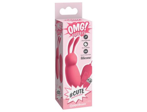 Wibrator króliczek OMG! Cute mini silikonowy 8 cm 20 trybów