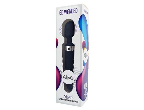 Masażer różdżkowy Alive Be Wanded czarny USB 20 cm - 2
