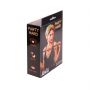 Knebel gumowy Party Hard Love Addict czerwony 4,5 cm - 4