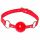 Knebel kulowy Party Hard Firecracker Lola Games czerwony 63 cm