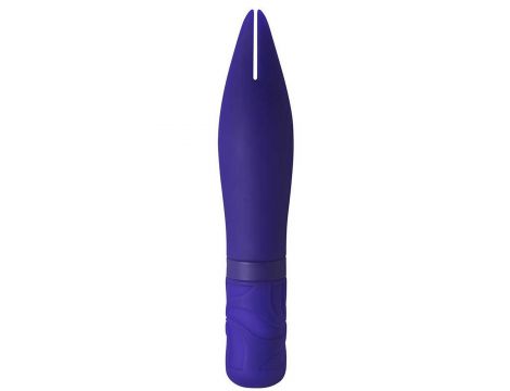 Miniwibrator silikonowy BonBon's niebieski akumulator 15 cm