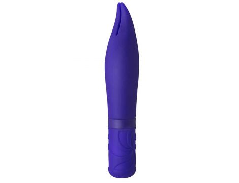 Miniwibrator silikonowy BonBon's niebieski akumulator 15 cm - 3