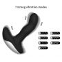 Masażer prostaty silikonowy z pilotem USB grzewczy 13.5 cm czarny - 5