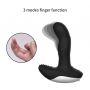 Masażer prostaty silikonowy z pilotem USB grzewczy 13.5 cm czarny - 6