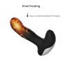 Masażer prostaty silikonowy z pilotem USB grzewczy 13.5 cm czarny - 7