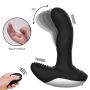 Masażer prostaty silikonowy z pilotem USB grzewczy 13.5 cm czarny - 12