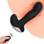 Masażer prostaty silikonowy z pilotem USB grzewczy 13.5 cm czarny - 17