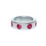 Pierścień erekcyjny stalowy z różowymi diamencikami HeavyFun 4 cm - 5