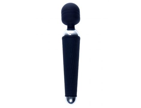 Silikonowy stymulator wand USB czarny 10 funkcji B Series Magic - 2
