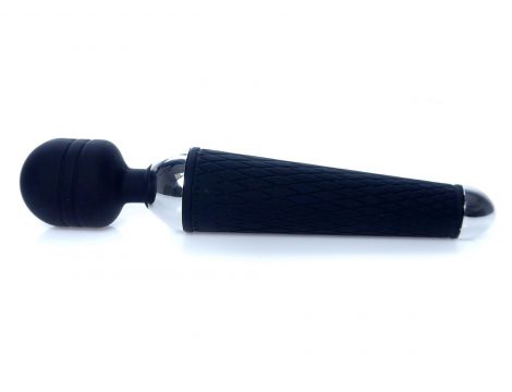 Silikonowy stymulator wand USB czarny 10 funkcji B Series Magic - 4